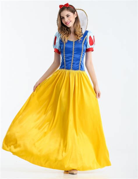 Women Princess Snow White Cosplay Costume Halloween Carnival Party