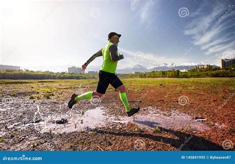 Old Man Running Stock Photo Image Of Elderly Athlete 145841992