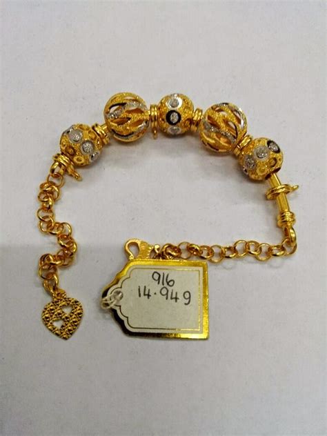 916 emas rantai bell love b01/ 916 gold bracelet bell love b01 in 2020. MABA GOLD ENTERPRISE: Rantai Tangan Pandora Emas 916 ...