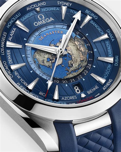 Omega Seamaster Aqua Terra Worldtimer Master Chronometer Stainless Steel Watch Ablogtowatch