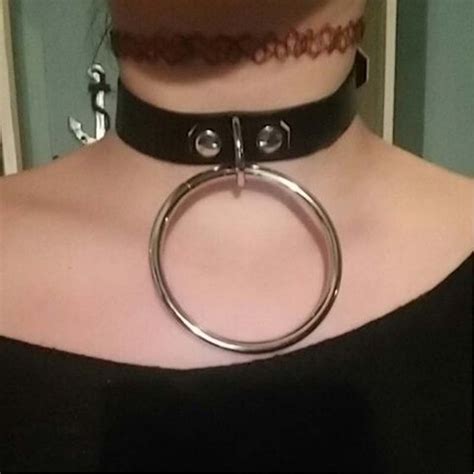 Punk Gothic Pastel Bondage Collar Handmade Leather Exaggerate Big Large