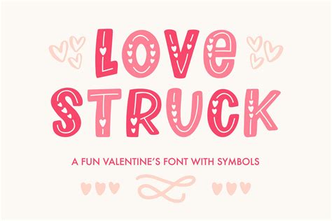 Love Struck Font By Jordynalisondesigns · Creative Fabrica Valentine