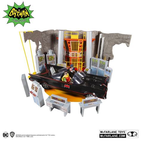 Mcfarlane Toys Dc Retro 6in Batman 66 Batcave Playset Fandj Toy