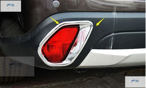 Abs Front Rear Tail Fog Light Lamp Cover Trim 4 Pcs For Mitsubishi