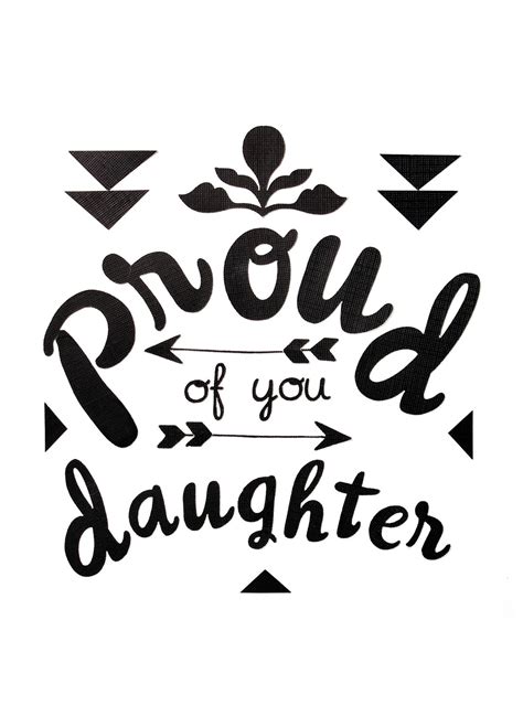 Proud Of You Daughter Card Scribbler