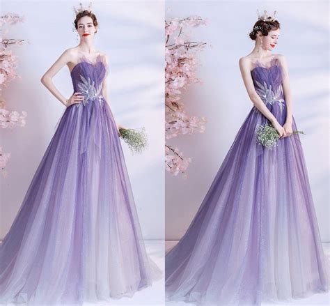 Royal Purple Wedding Party Dress Off Shoulder Maxi Dress Etsy