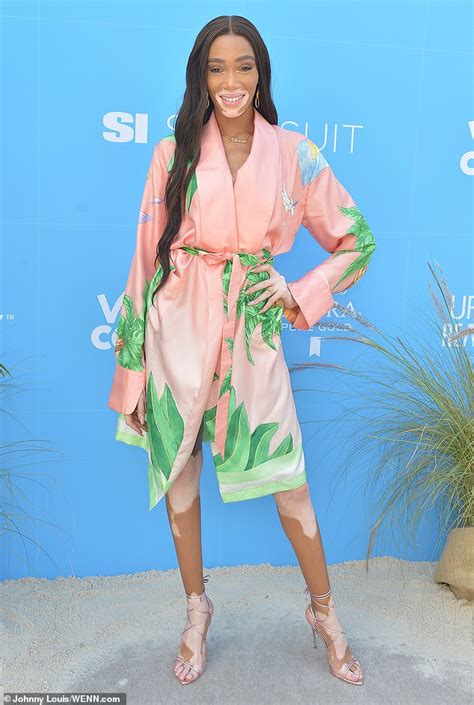 Winnie Harlow Wows In Kimono Before Switching To Minidress For Two