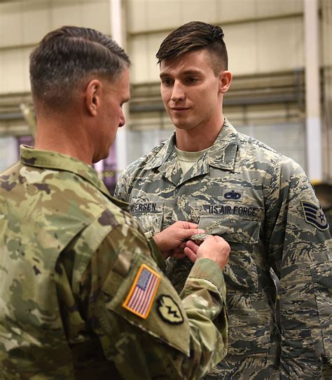 362 Trs Airman Receives First Ever Army Instructor Badge Air