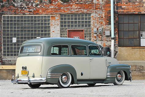 1950 Chevrolet Suburban Driver Side Rear Quarter View Lowrider