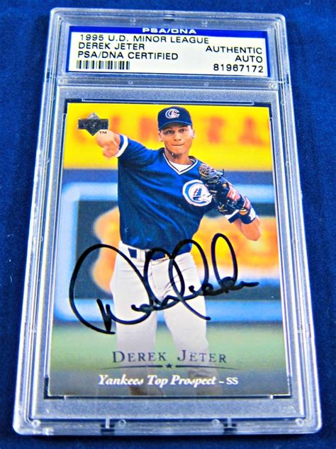 1995 Derek Jeter Autographed Ud Minor League Psadna Card