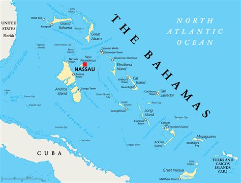 Map Of The Bahamas And Surrounding Islands Cape May County Map