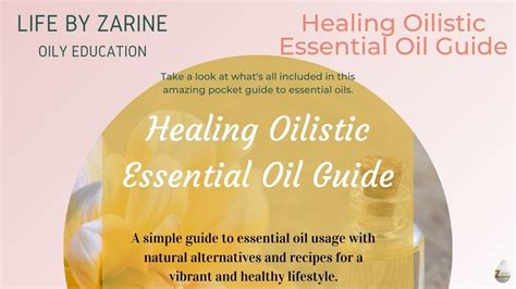 Healing Oilistic Essential Oil Guide Book Walkthrough Youtube