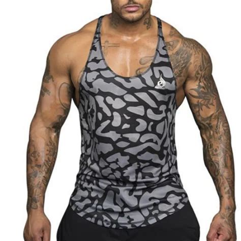 Brand Top Men S Clothing Gyms Tank Top Low Cut Armholes Vest Sexy