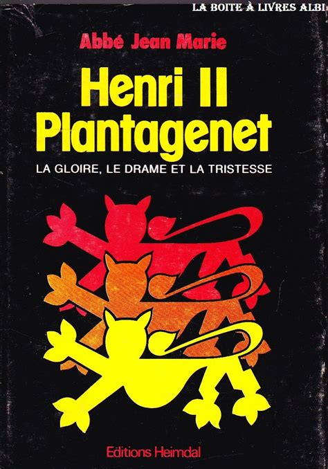 Amazonfr Henri Ii Plantagenêt Récit Historique Marie Jean Livres