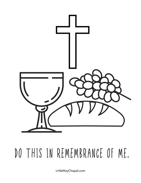 Holy Week Coloring Pages — Little Way Chapel