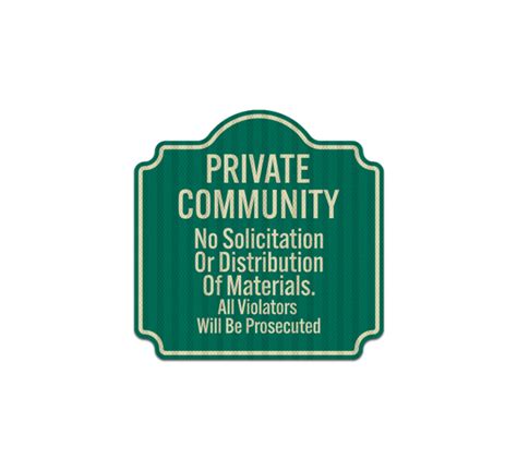 Shop For Private Community Sign Bannerbuzz