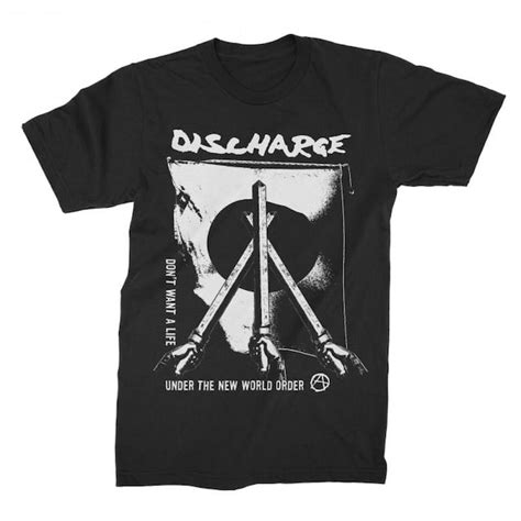 Discharge New World Order T Shirt Black