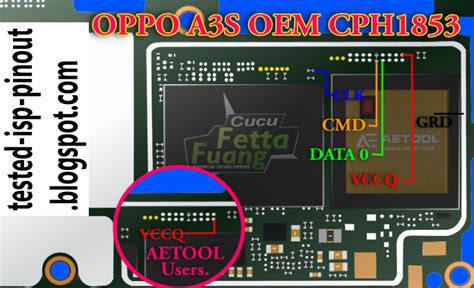 Oppo A3s Oem Cph1853 Emmc Isp Pinout Download For Flashing And Unlocking