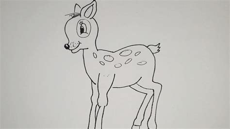 Kako Nacrtati Srnu Bambijahow To Draw A Doe Bambi The Easiest Way