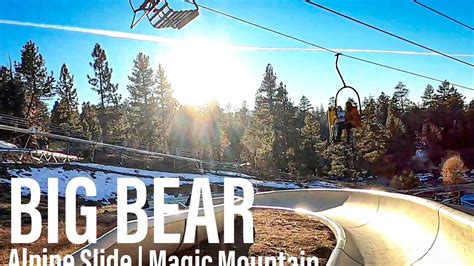 Alpine Slide Magic Mountain En Big Bear Lake California Youtube