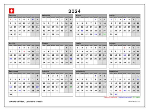 Calendario 2024 Da Stampare “37ds” Michel Zbinden Ch