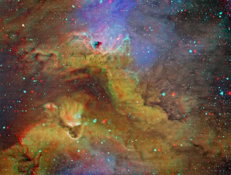 Astro Anarchy Soul Nebula Closeup As An Anaglyph Redcyan 3d Redone