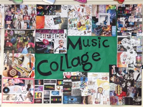 Music Collages Using Magazine Clippings Or Photos From The Internet