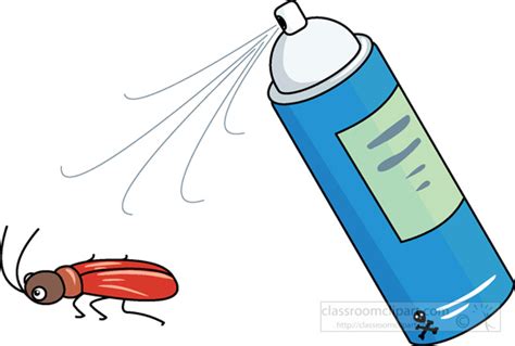 Household Clipart Bug Spray On Insect 2 Classroom Clipart