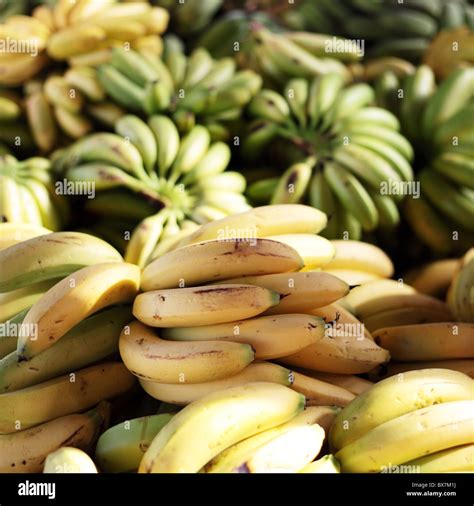 Market Stall Offering Bananas Stock Photo Alamy