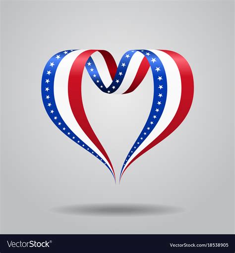 American Flag Heart Svg