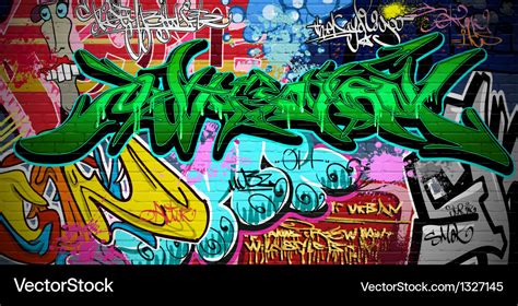 Graffiti Wall Royalty Free Vector Image Vectorstock