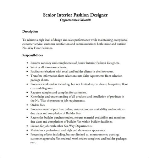 Fashion Designer Job Description A Fashion Designer Develops And