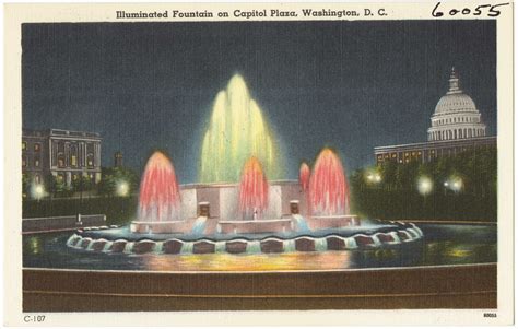 Illuminated Fountain On Capitol Plaza Washington D C Flickr