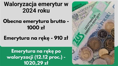 Waloryzacja emerytur 2024 tabela wyliczeń brutto i netto Gazeta
