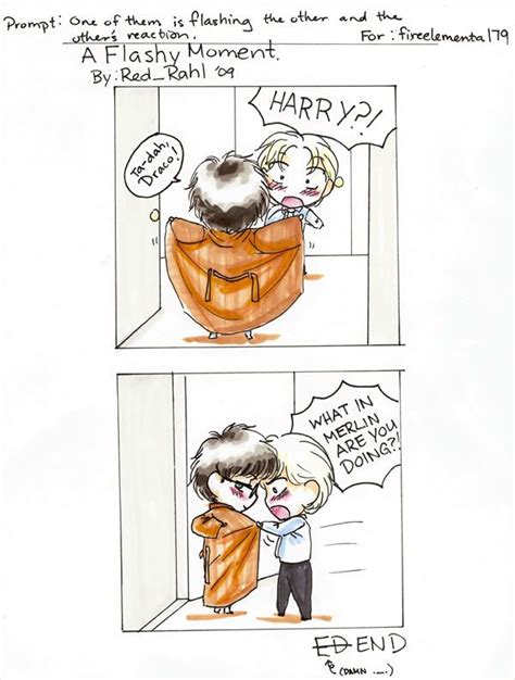 A Flashy Moment Drarry Fan Art Harry Potter Comics Images Harry