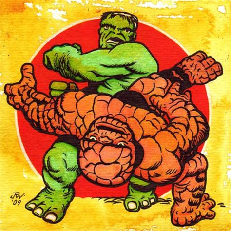Hulk Vs The Thing Jack Kirby Hulk Comic Hulk Marvel Marvel Art