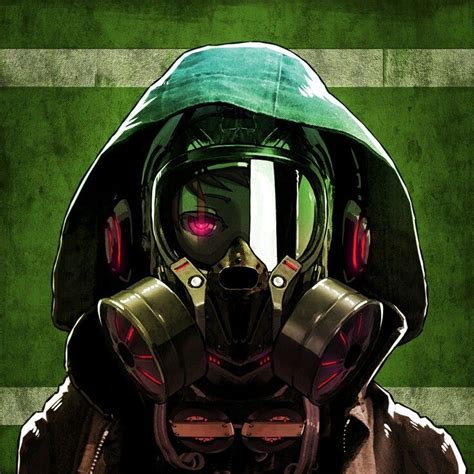 Cyberpunk 7 Gas Mask Art Anime Gas Mask Gas Mask