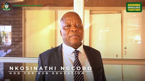 Hod For Kzn Education Mr Nkosinathi Ngcobo On The Special Schools Meeting Youtube