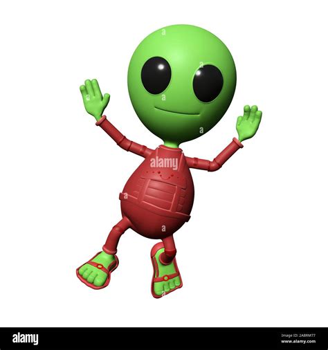 Cartoon Alien Hi Res Stock Photography And Images Alamy