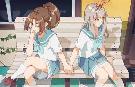 Hd Wallpaper Anime Girls Holding Hands Hibike Euphonium Wallpaper