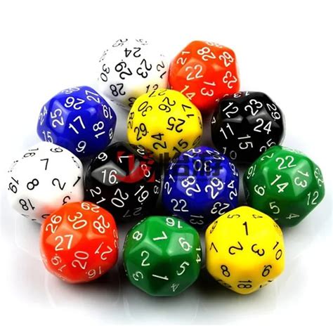 30 Sides Dice With Pearlized Effect D30 Dice Set For Rpg Dungeons And