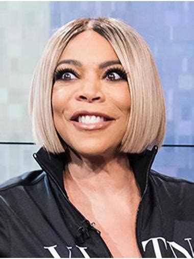 Lace Front Chin Length Grey Straight Bobs Wendy Williams Wigs