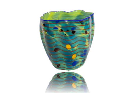 Dale Chihuly Dale Chihuly Signed Teal Seaform Persian Basket Original