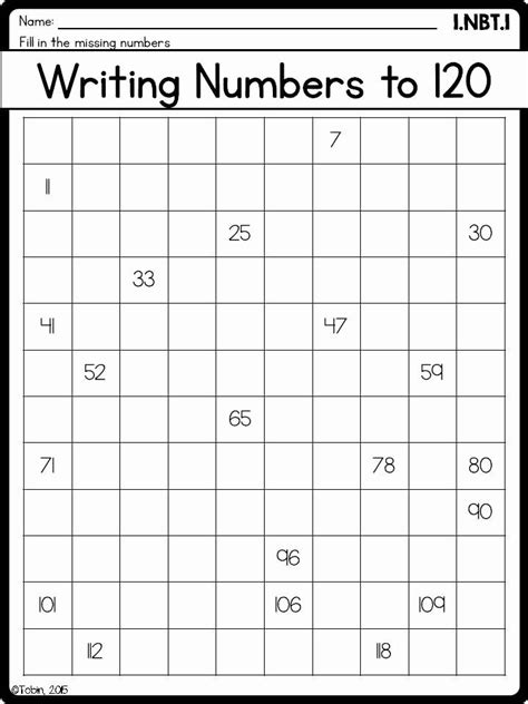 Counting To 120 Worksheets Inspirational Writing Numbers To 120