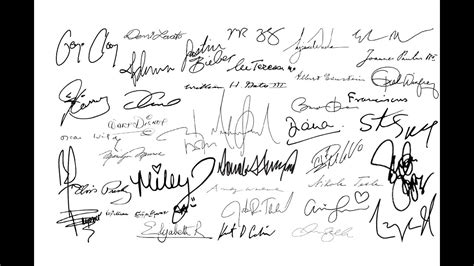 Signatures Of Famous People