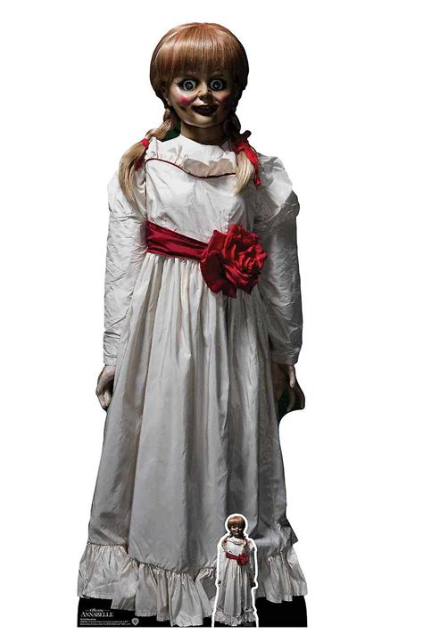 annabelle haunted doll de the conjuring universe official cardboard cutout annabelle haunted