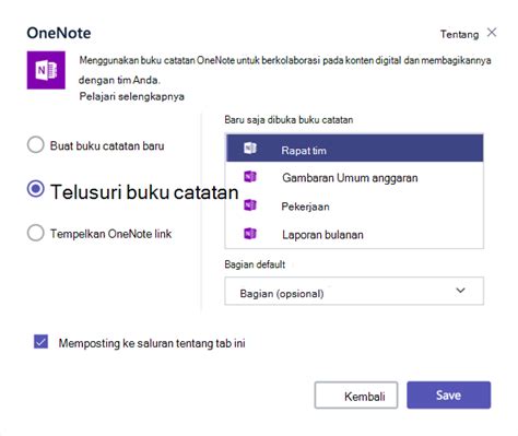 Menambahkan Buku Catatan Onenote Di Microsoft Teams Dukungan Microsoft