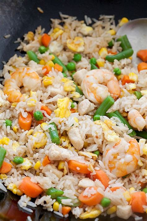 Maybe you would like to learn more about one of these? Chicken and Shrimp Fried Rice Recipe | Chinese dishes ...