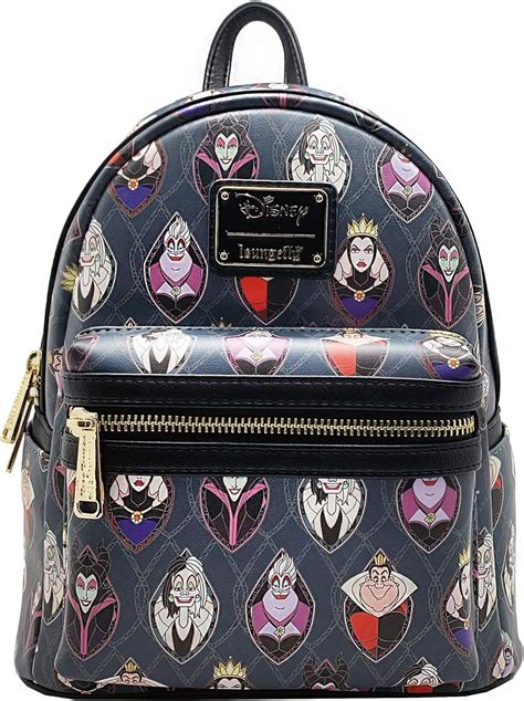 Loungefly X Disney Lasr Exclusive Villains Stained Glass Mini Backpack