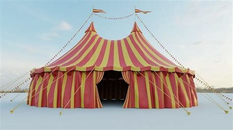 Circus Tent 3D Model CGTrader